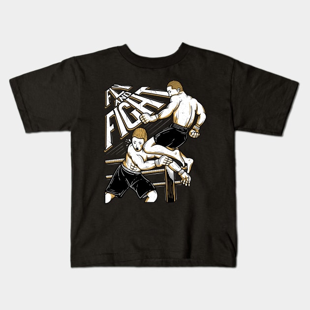 fly and fight Kids T-Shirt by noorshine